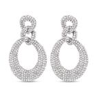 Weißer Kristall Ohrringe