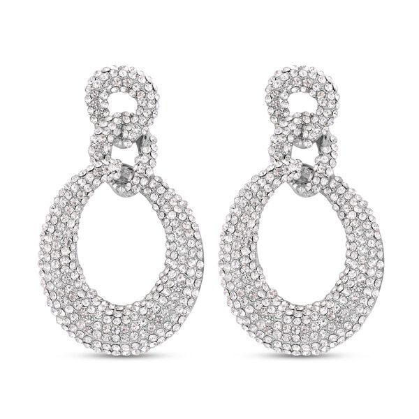 Wei&szlig;er Kristall Ohrringe