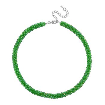 Gr&uuml;ner Magie Farbe Kristall Halskette ca. 50 cm+ 5 cm Extender, Standard