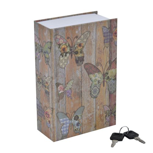 Schmetterling Buch Tresor mit 2 Schlüsseln image number 0