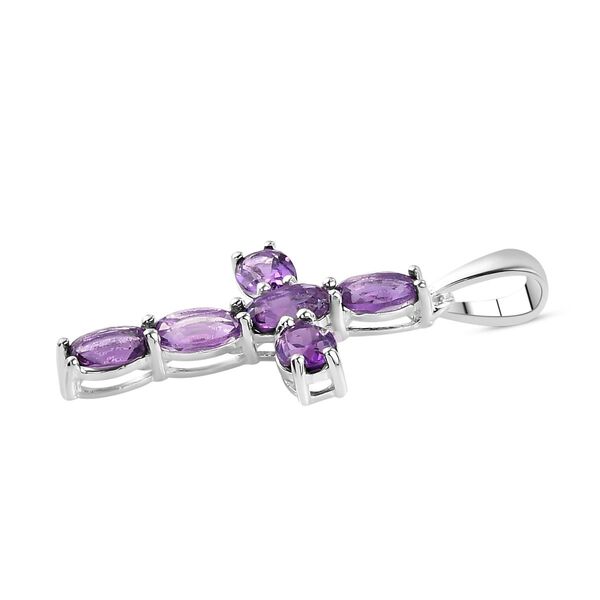 Afrikanischer Amethyst Kreuz-Anhänger - 2,70 ct. image number 4
