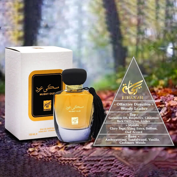 RIHANAH Musky Oud Eau de Parfum, 100 ml image number 1