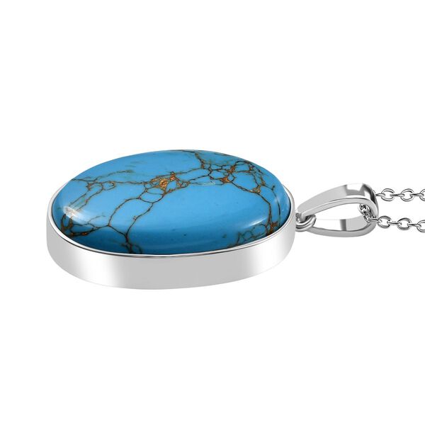 EverTrue blauer Türkis Anhänger mit 50cm Kette - 29 ct. image number 4