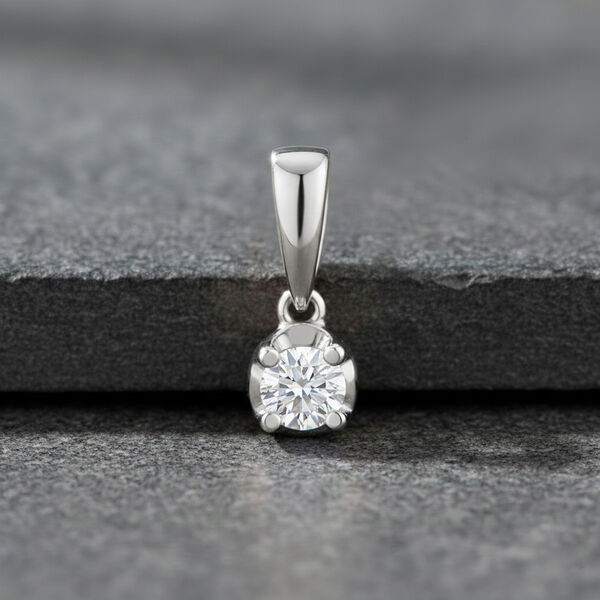 LUXURIANT DIAMOND - Lab Grown Diamant I2 Anh&auml;nger 925 Silber Rhodiniert (10-15 Werktage Lieferzeit) ca. 0.20 ct image number 2
