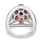 Roter Granat Ring, Edelstahl (Größe 16.00) ca. 4.26 ct image number 5