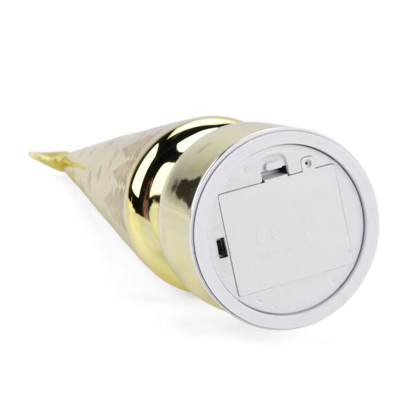 LED-Deko-Tannenbaum mit drehendem Licht, Glas, 9x41 cm, Gold image number 5