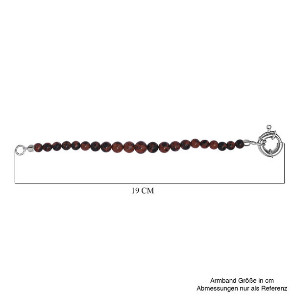 Roter Jaspis Armband ca. 19 cm Messing rhodiniert ca. 70.00 ct image number 5