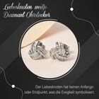 Liebesknoten weiße Diamant-Ohrstecker - 0,15 ct. image number 6