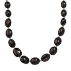 Elite Shungit Halskette ca. 45 cm 925 Silber rhodiniert ca. 175,00 ct.