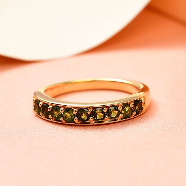 Nat&uuml;rlicher Chrom Turmalin-Ring - 0,57 ct. image number 2