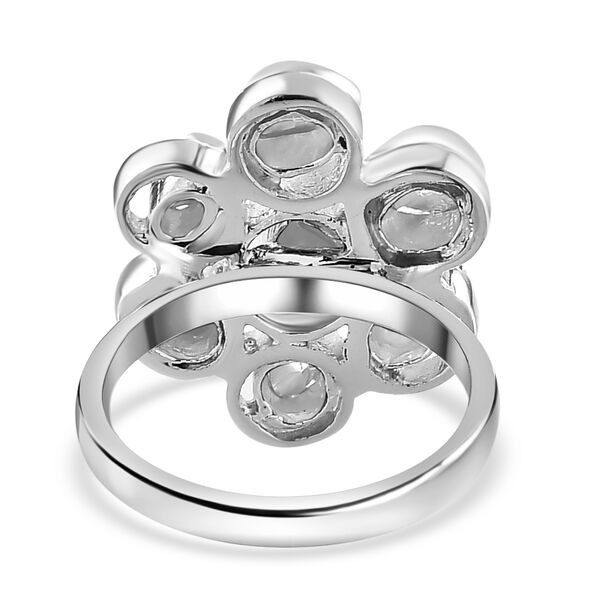 Handgearbeiteter, nat&uuml;rlicher Polki Diamant-Ring - 0,50 ct. image number 4