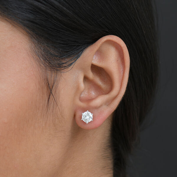 D'Joy Moissanit Ohrringe, 925 Silber rhodiniert - 1,90 ct. image number 3