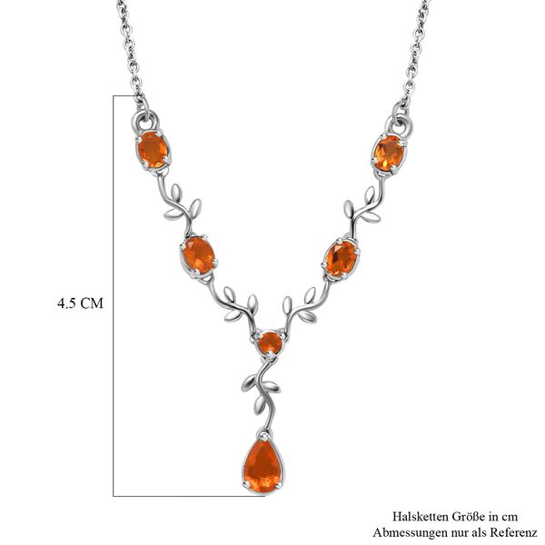 AA Salamanca Feueropal Halskette, 45 cm - 0,77 ct. image number 6