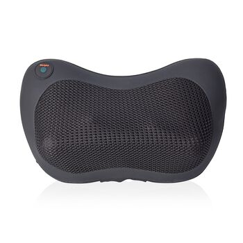 Shiatsu Massagekissen f&uuml;r Nacken und R&uuml;cken mit Heizfunktion, Gr&ouml;&szlig;e 31x18x11 cm, Schwarz