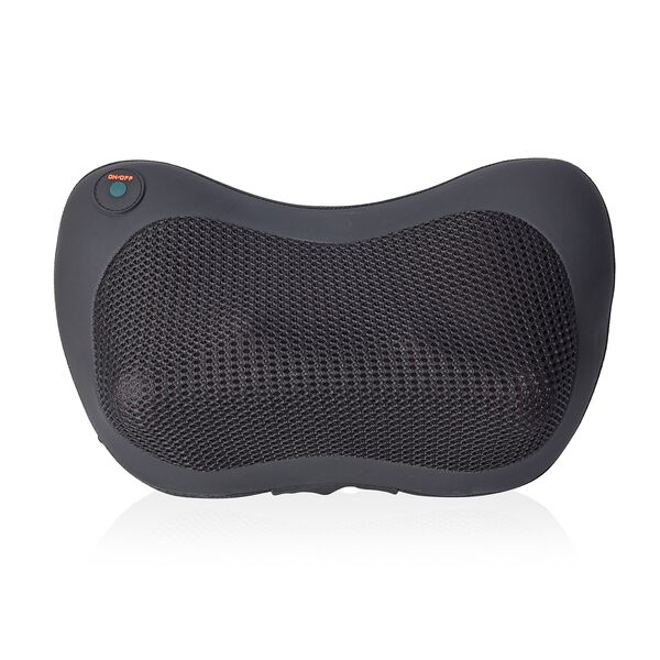 Shiatsu Massagekissen f&uuml;r Nacken und R&uuml;cken mit Heizfunktion, Gr&ouml;&szlig;e 31x18x11 cm, Schwarz
