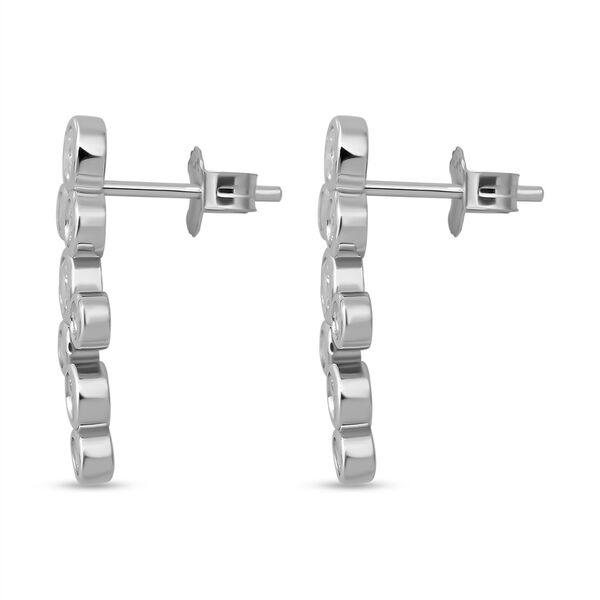 Lustro Stella - Weiße Zirkonia-Ohrringe, 925 Silber rhodiniert ca. 0,60 ct image number 2