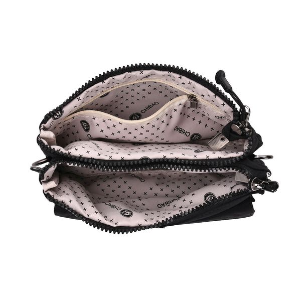 Crossbody Tasche, 20x12x3,5cm,  Schwarz image number 6