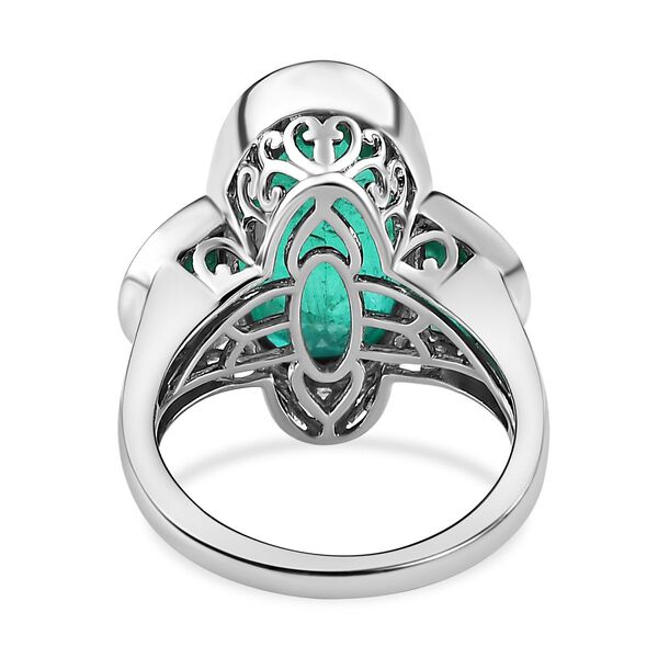 Smaragd Triplett Quarz Ring - 11,61 ct. image number 5