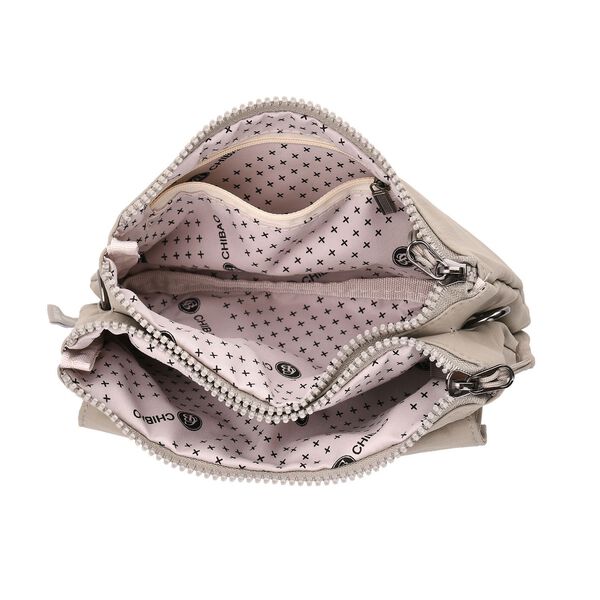 Crossbody Tasche, 20x12x3,5cm, Hellgrau image number 6