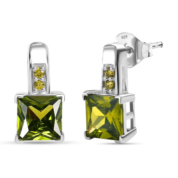 LUSTRO STELLA Peridot Zirkonia Ohrringe image number 0
