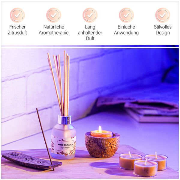 Aromatisches Duft Diffusor, Duft - Apfel Zimt image number 9