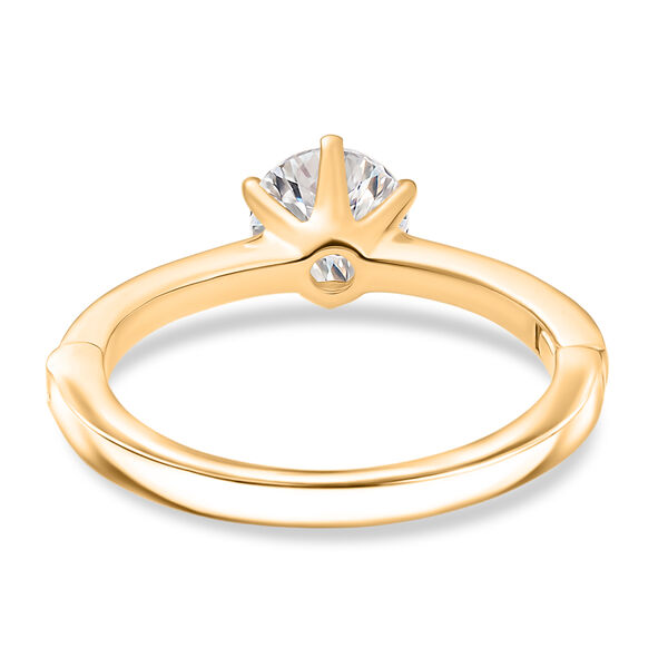 D'Joy Moissanit Ring, 925 Silber vergoldet - 0,99 ct. image number 7