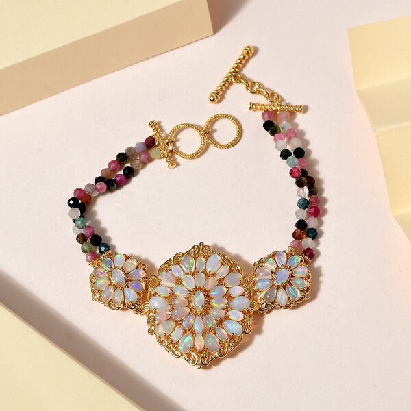 Royal Welo Opal und mehrfarbiges Turmalin-Armband- 24,23 ct. image number 2