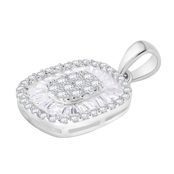 Weißer Zirkonia Schmuckset 925 Silber rhodiniert image number 2