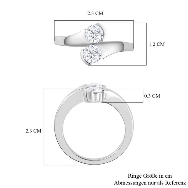Moissanit Ring - 0,88 ct. image number 5