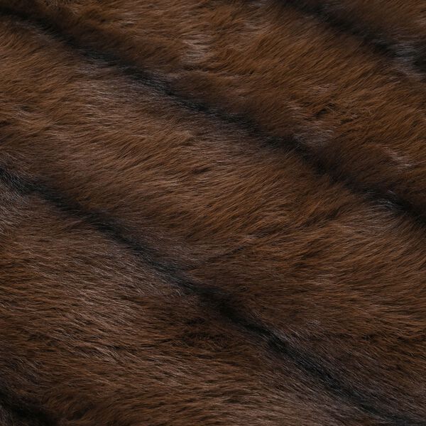 Kuscheldecke mit Plüschstruktur, doppellagig und wendbar, 150x200 cm, Braun image number 1