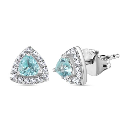 AA Lagunen Apatit und Zirkon Ohrringe - 0,74 ct. image number 0