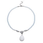 Opalit-Halskette, ca. 45 cm, silberfarben ca. 152,00 ct