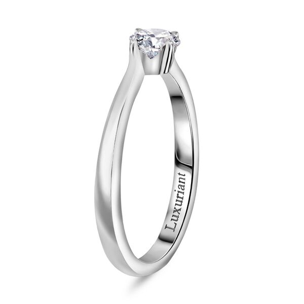 LUXURIANT SI-GH Labor Diamant Ring, 925 Silber rhodiniert - 0,33 ct. image number 4