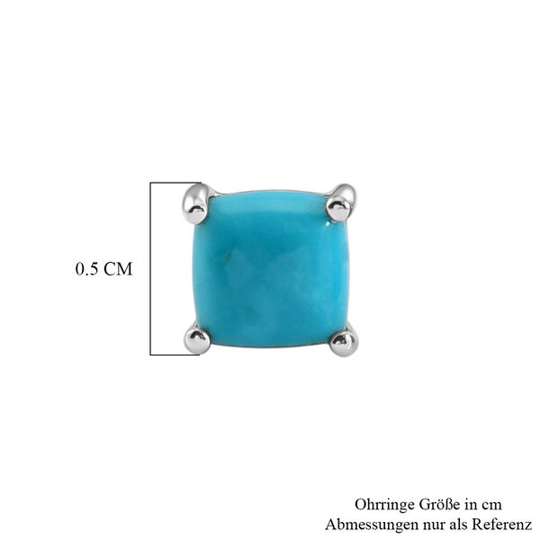 D'Joy AA Sleeping Beauty T&uuml;rkis Ohrringe 925 Silber Platiniert ca. 1.29 ct image number 4