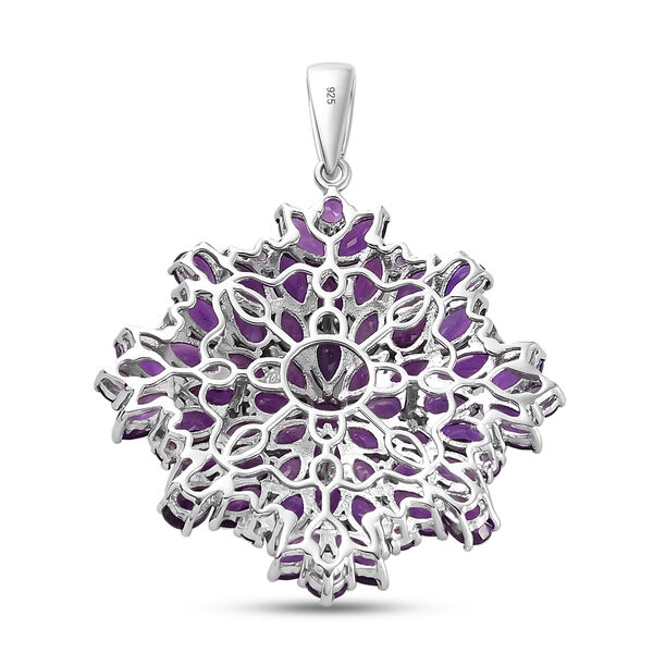 Afrikanischer Amethyst-Anh&auml;nger, 925 Silber platiniert ca. 11,18 ct image number 5