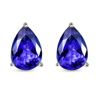 Rhapsody AAAA Tansanit Ohrringe 950 Platin ca. 2.44 ct