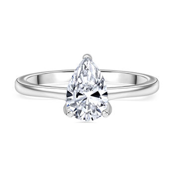 Lab Grown Diamant VS Ring, IGI Zertifiziert, 585 Wei&szlig;gold (Gr&ouml;&szlig;e 17.00) ca. 1.00 ct