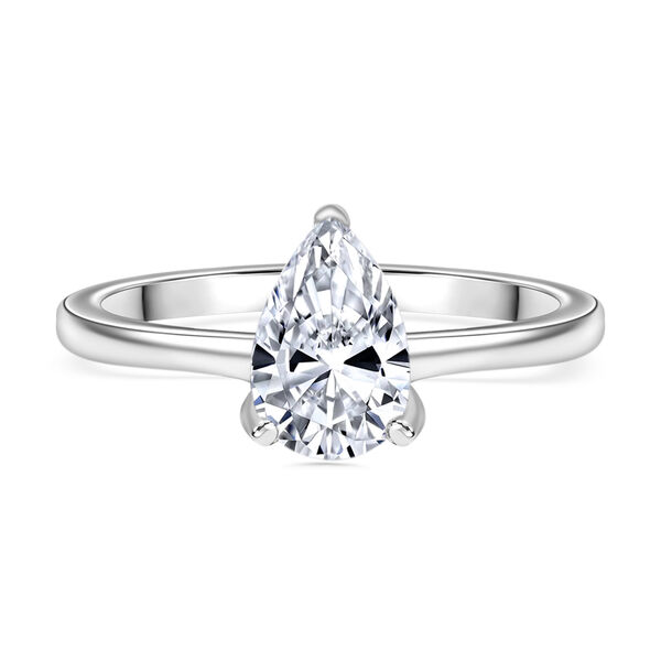 Lab Grown Diamant VS Ring, IGI Zertifiziert, 585 Wei&szlig;gold (Gr&ouml;&szlig;e 17.00) ca. 1.00 ct