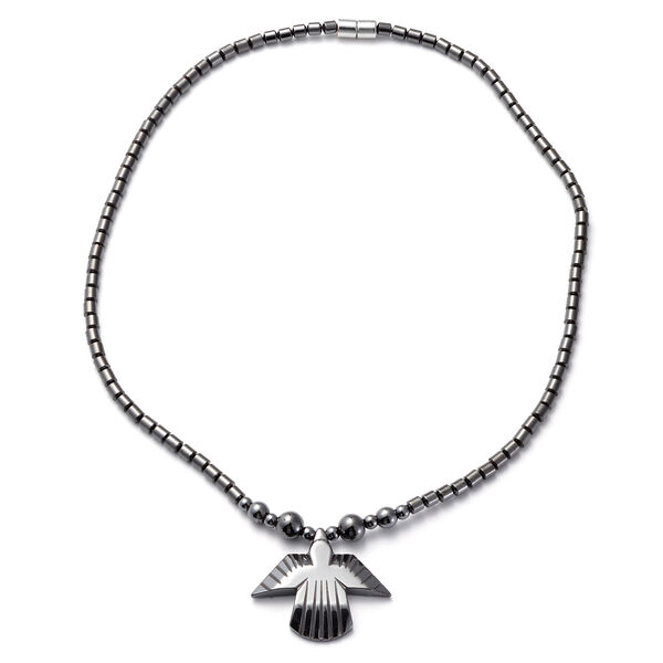 Hämatit Halskette50 cm Edelstahl ca. 188,00 ct image number 0