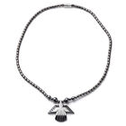 Hämatit Halskette50 cm Edelstahl ca. 188,00 ct