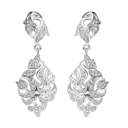 ALLORO Ohrringe mit Diamantakzenten, 925 Silber rhodiniert image number 0