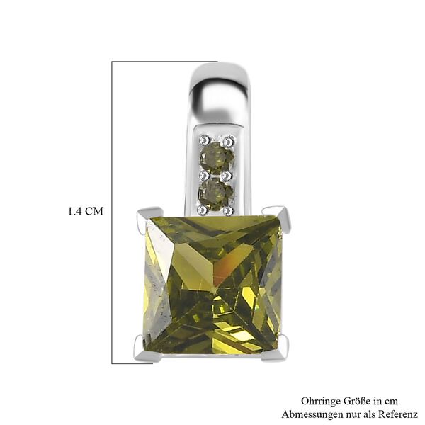 LUSTRO STELLA Peridot Zirkonia Ohrringe image number 7