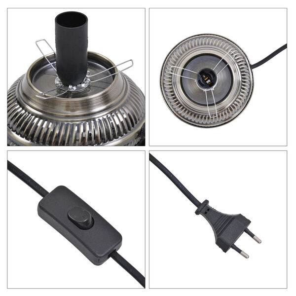 Handgefertigte orientalische Mosaik Glas Tischlampe - Ovalf&ouml;rmig, Gr&ouml;&szlig;e 16x16x27 cm image number 6