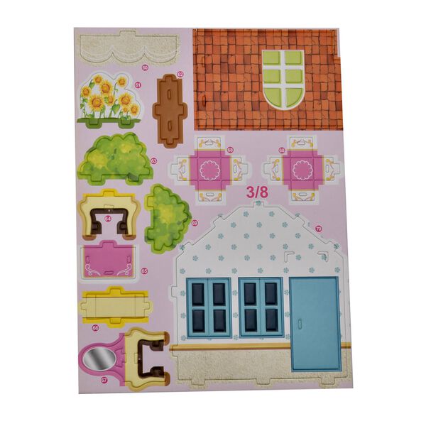 3D-Puzzle Villa Mansion, inkl. aller Werkzeuge, 18x26x41cm image number 6