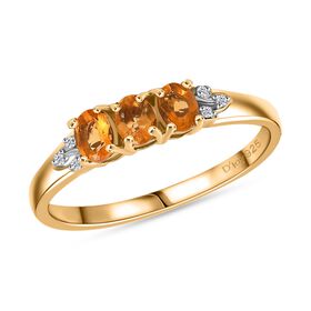 D'Joy Salamanca Feueropal und Zirkon Ring - 0,41 ct.