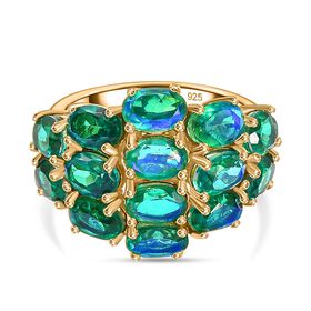 Pfau Quarz Triplett Ring - 7,39 ct.