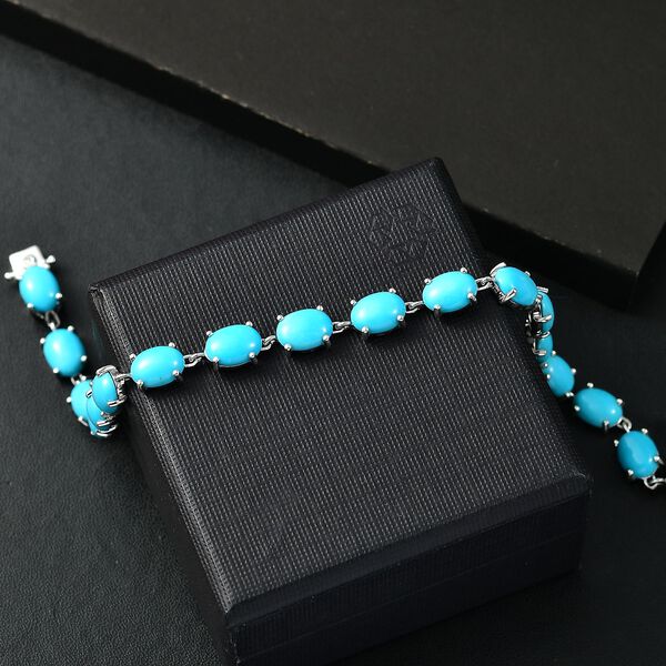 Sleeping Beauty Türkis und Labor Diamant Armband image number 2