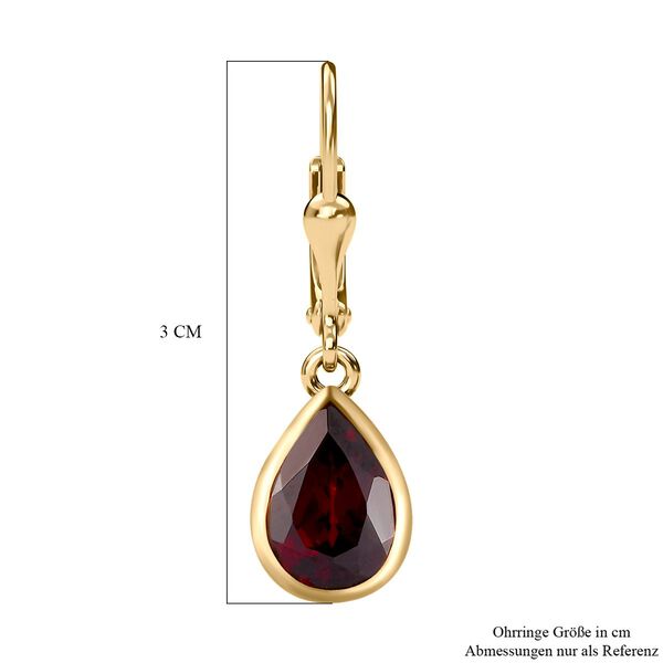 Nat&uuml;rliche Mosambik Granat-Ohrh&auml;nger - 4,41 ct. image number 6