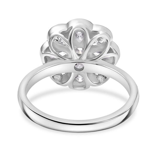 D’joy Moissanit Ring 925 Silber rhodiniert (Größe 17.00) ca. 1,69 ct image number 6