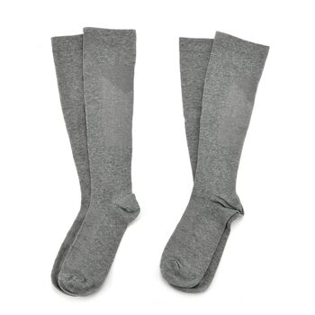 LIVMORE 2er-Set Infrarot-Kompressionssocken, Gr&ouml;&szlig;e L, Grau